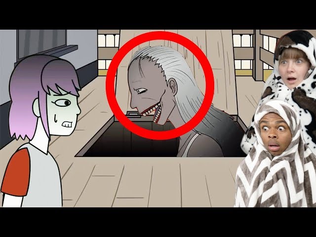 Reacting To True Story Scary Animations Part 18 ft My Girlfriend (Do Not Watch Before Bed)