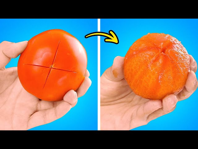 Easy Hacks & Tricks To Cut And Peel Fruits And Vegetables 🍅