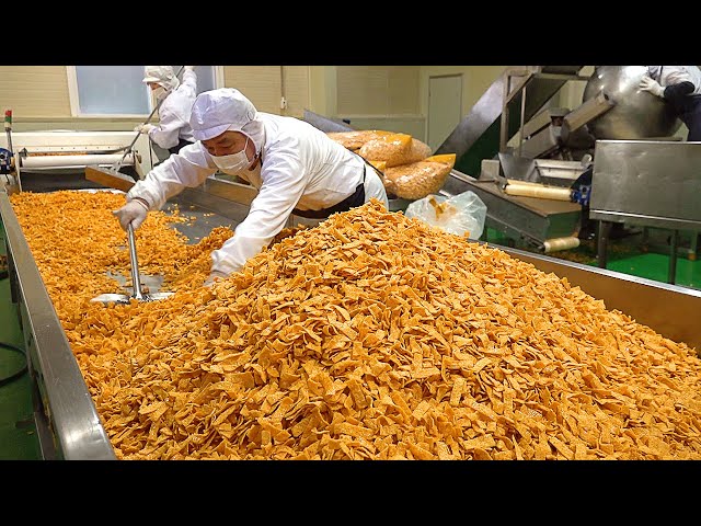 나나콘 Mass production! Amazing Process of Making Popular Corn Snack - Korean food factory
