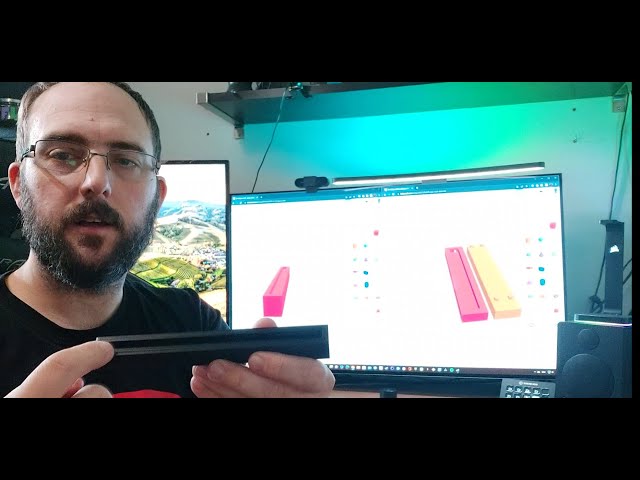 Desinging higher C2 42" OLED stands /spacers / risers with Tinkercad and printing them