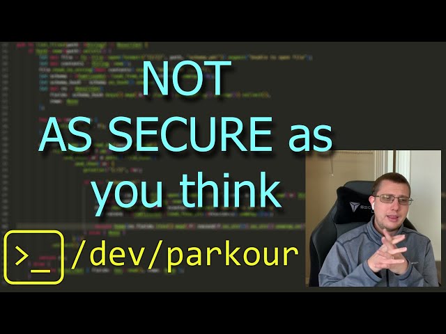Your web app is not as secure as you think it is!