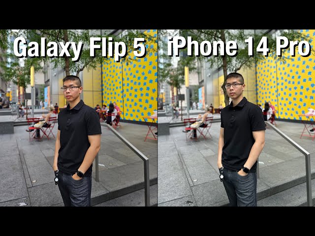 Samsung Galaxy Z Flip 5 vs iPhone 14 Pro Camera Comparison