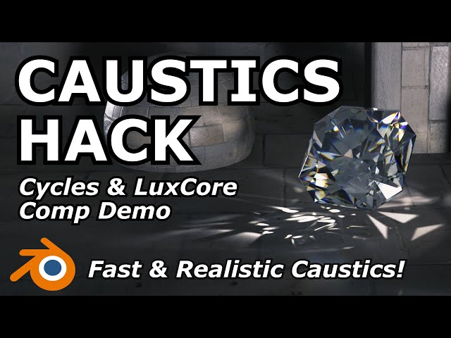 Caustics Hack | Blender Cycles and LuxCore Composite Teaser