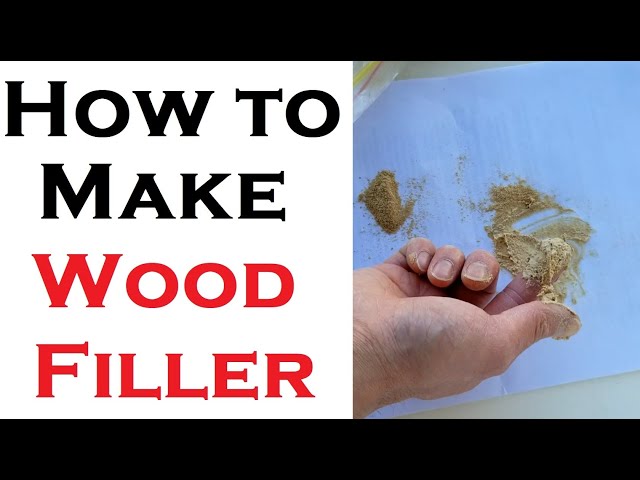 How To Make Wood Filler CHEAP