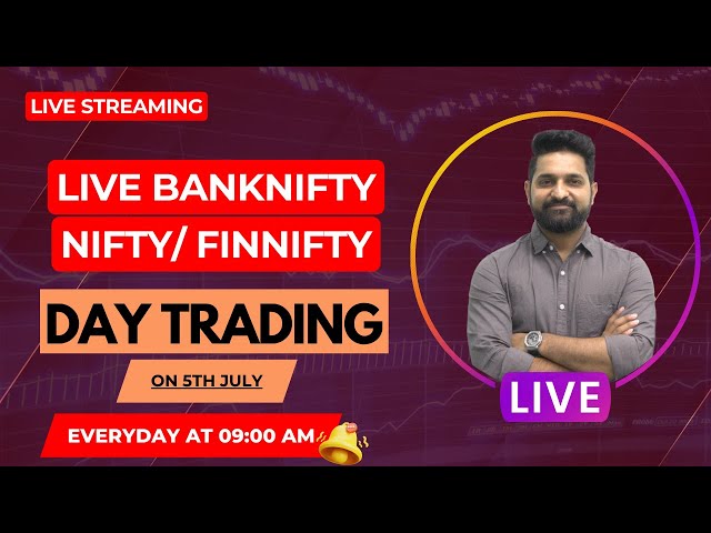 Live BankNifty Nifty Day Trading | 5th July 2023 | Theta Gainers #30DayChallenge