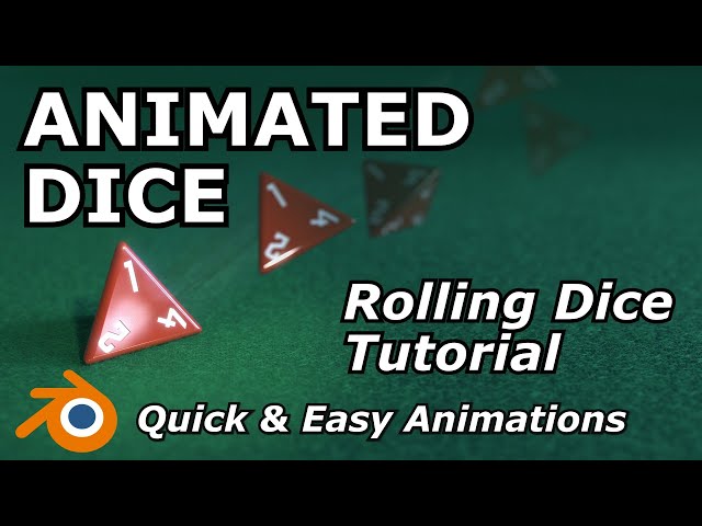Animated Dice Tutorial | Quick and Easy Dice Animations Without Physics Simulations