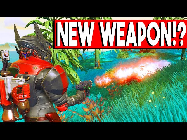 NEW Weapons in No Man's Sky Expeditions Beachhead Update? Flame Thrower/Incenerator?
