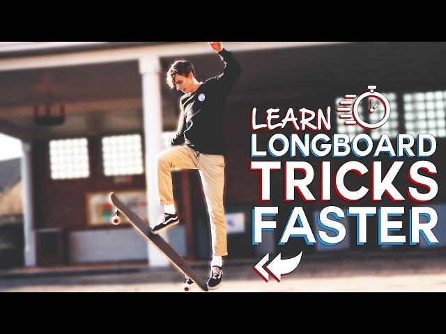 FASTEST way to learn LONGBOARD TRICKS & steps