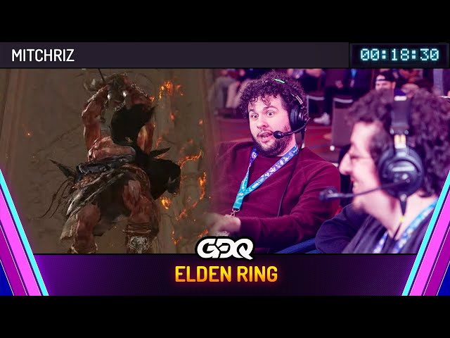 Elden Ring by Mitchriz in 18:30 - Awesome Games Done Quick 2024
