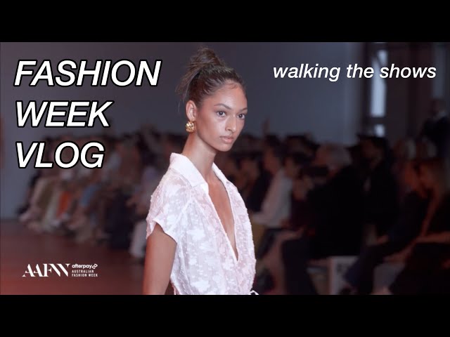 FASHION WEEK VLOG 2022 | walking 11 fashion shows as an IMG Model