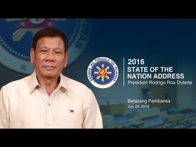 2016 State of the Nation Address