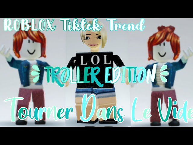 TOURNER DANS LE VIDE | Roblox Tiktok Trend | Troller Edition #2 #shorts