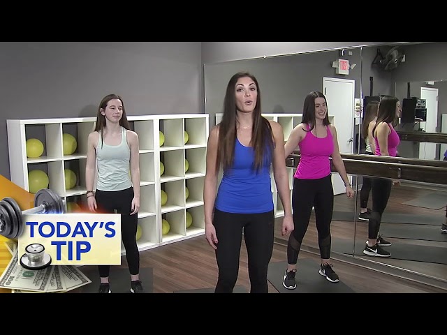 Standing crunches!  Today's Tip