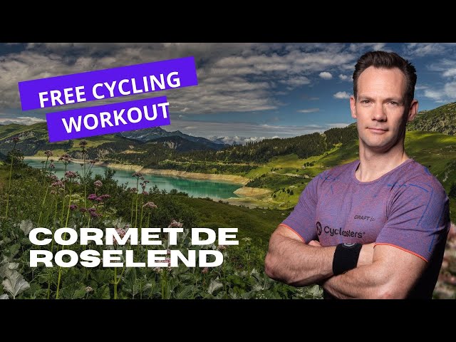 60-Minute Indoor Cycling Adventure  on the Cormet de Roselend with CycleMasters