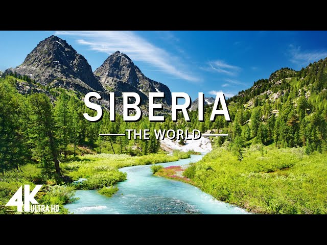 FLYING OVER SIBERIA (4K UHD) - Relaxing Music Along With Beautiful Nature Videos - 4K Video HD