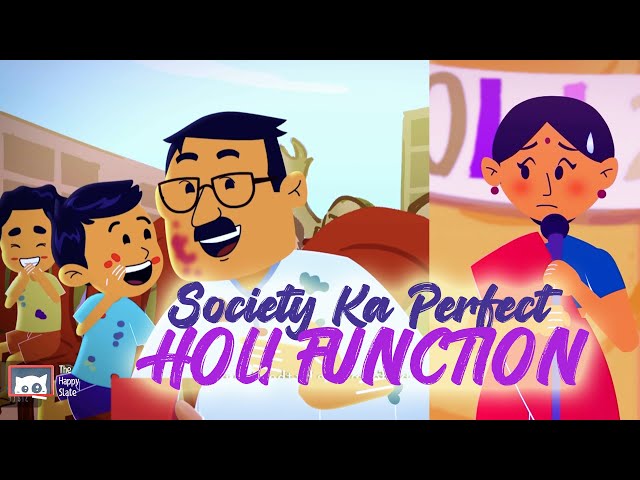 What Happens When This Cute Animated Family Celebrates Holi | Wholesome Animation Video | Holi Hai