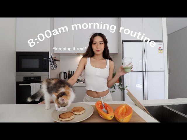 my productive 8:00am morning routine (keeping it real)