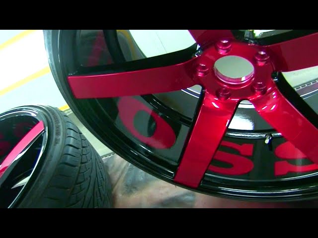 HOW TO PAINT YOUR CAR WHEELS IN CANDY RED / CANDY PAINTING