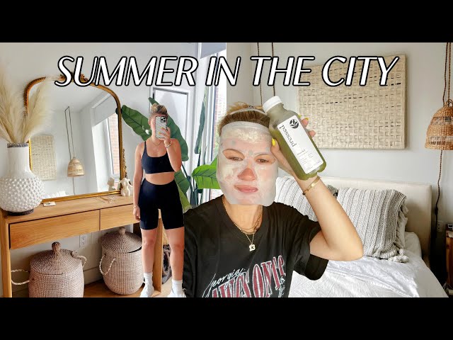 SUMMER IN THE CITY DAY 9: self care morning, deep cleaning my apartment, summer haul