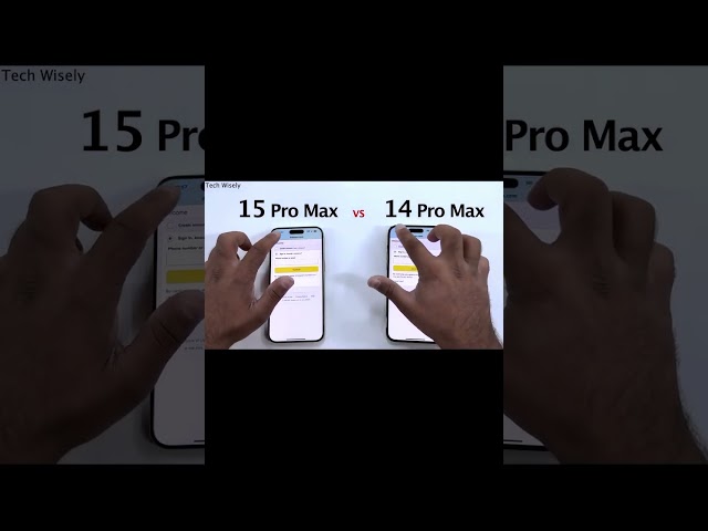 iPhone 15 Pro Max vs 14 Pro Max - Speed Performance Comparison #shortvideo #trending #viral #apple