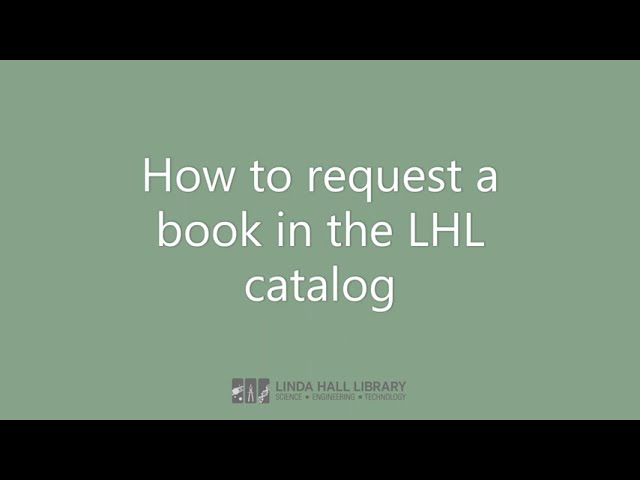 How to request a book