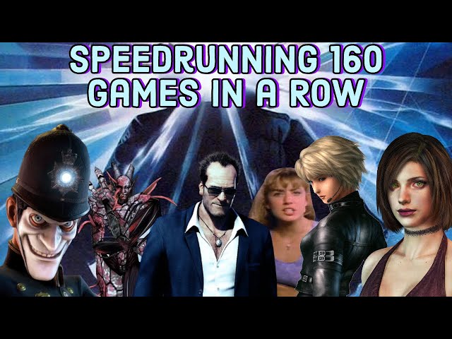 Beating a Game Using Only My Voice and Other Games in a Speedrun Marathon With 160 Games in a Row