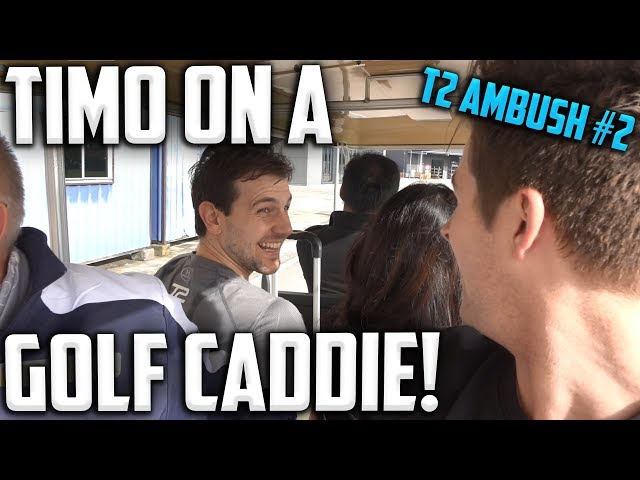 T2 Ambush #2 | Timo Boll Training + Golf Caddie & more!