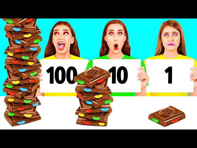 100 Layers of Food Challenge | Funny Challenges by BaRaDa Challenge