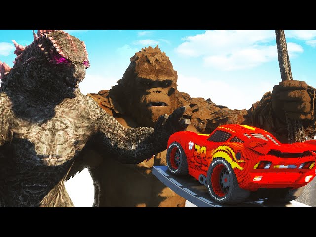 Cars vs Godzilla and King Kong | Teardown