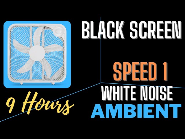 Royal Sounds - White Noise | 9 Hours of Box Fan Speed 1 Ambient For Improved Sleep, Study and Focus
