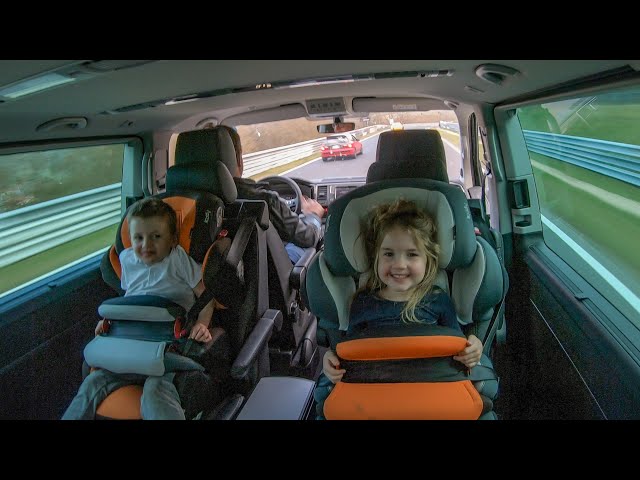Nürburgring Family Lap: VW T6 with kids | TRY NOT TO SMILE!