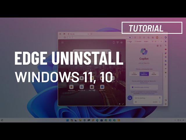 Uninstall Microsoft Edge on Windows 11, 10 (2024)
