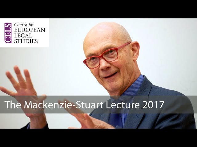 Is Globalisation Faltering?: The 2017 Mackenzie-Stuart Lecture