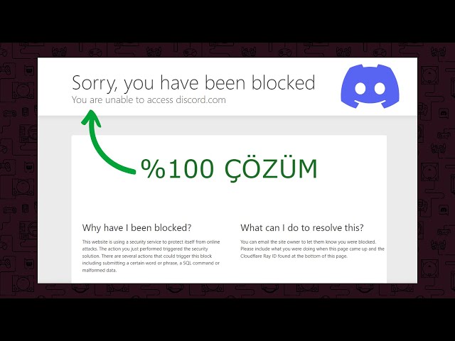 DİSCORD • "SORRY YOU HAVE BEEN BLOCKED" HATASI %100 ÇÖZÜMÜ!