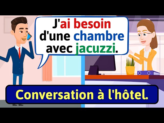 Conversation en français (Dans l'hôtel) Apprendre à Parler Français | French conversation
