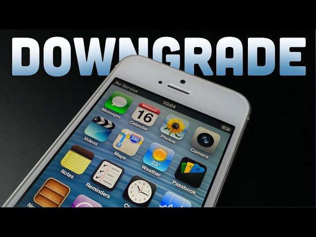 downgrading iPhone 5 to iOS 6 using n1ghtshade