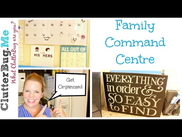 Family Command Centre - Back to School Organization