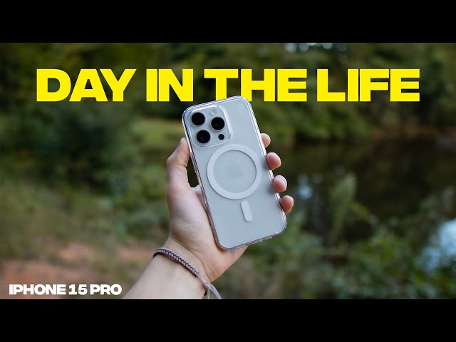 REAL Day in the Life with the iPhone 15 pro (White Titanium)