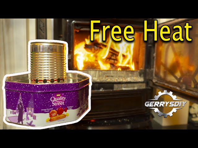 Homemade Tin Can Waste Oil burning Heater .. AWESOME OUTPUT ! ..