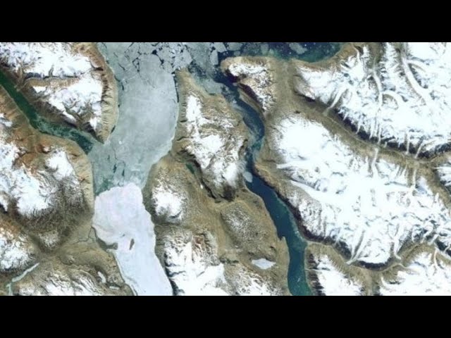 Beeindruckendes Grönland 2022 von oben - mit dem Satelliten in die Arktis