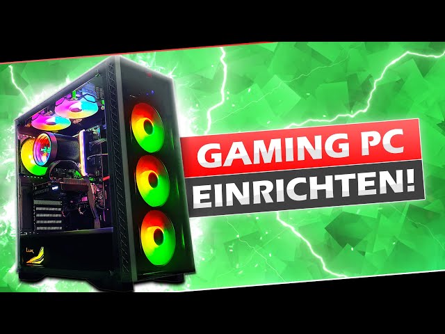 GAMING PC EINRICHTEN! - Die ersten SCHRITTE nach dem ZUSAMMENBAU! | Tutorial / Anleitung 2023