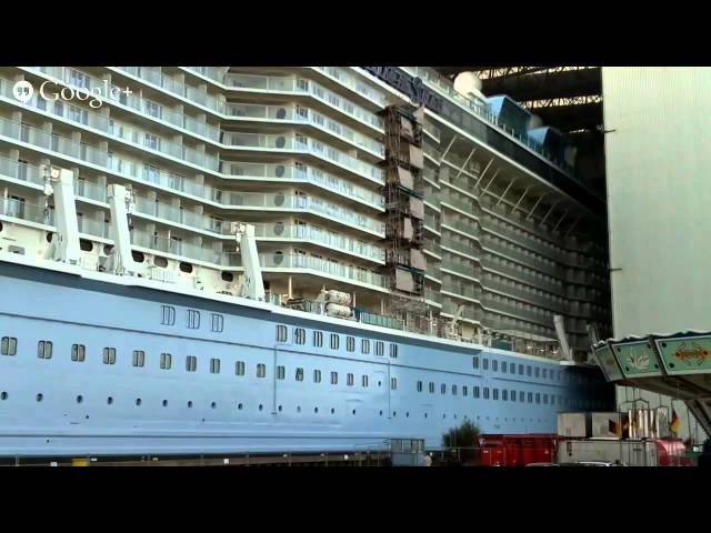 Aufzeichnung: Ausdocken der Quantum of the Seas live von der Meyer Werft