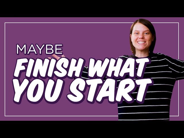 How to Actually Finish Something, for Once | CH Shorts