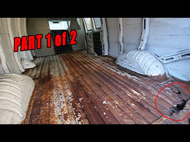 Rusty Van Floor Overhaul! Rust Holes! Camper Floor
