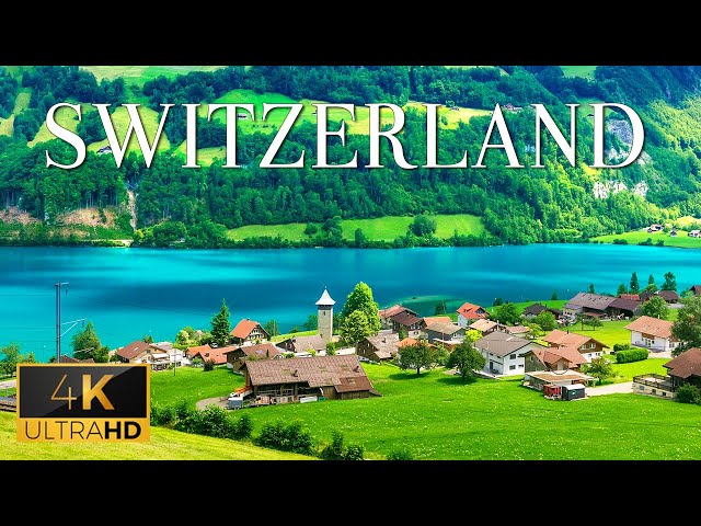 FLYING OVER SWITZERLAND (4K UHD) - Relaxing Music With Amazing Natural Film For Stress Relief