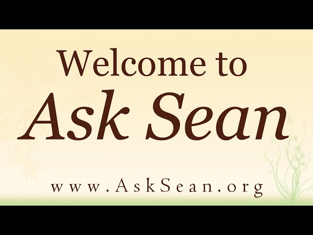 Welcome to Ask Sean
