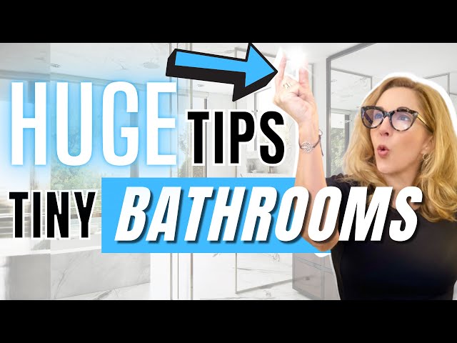 3 Designer Hacks for Teensy Tiny Bathrooms! #homedesign #homedecor #interiordesign