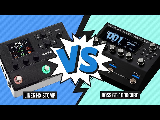 Line 6 HX Stomp vs. Boss GT-1000Core - Audio Comparison (no talking)