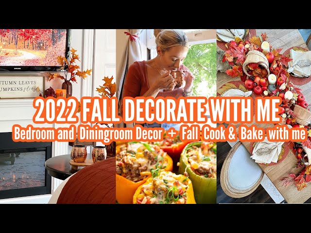 🍂  FALL HOME DECORATING IDEAS  // COZY FALL COOK WITH ME // BUYDEEM TEA MAKER! ☕️ DECORATE WITH ME