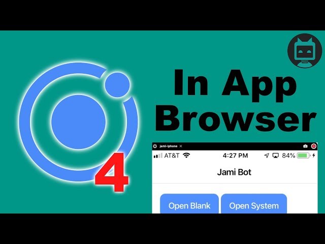 Ionic 4 InAppBrowser Tutorial